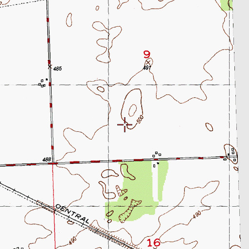 Topographic Map of Township of Havana, IL