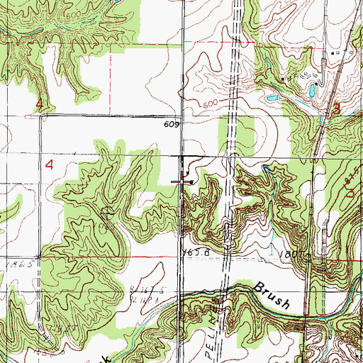 Topographic Map of Township of Holland, IL