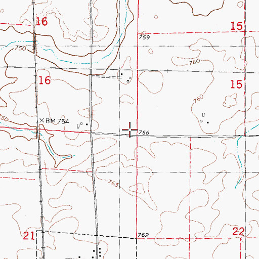 Topographic Map of Township of Hudson, IL