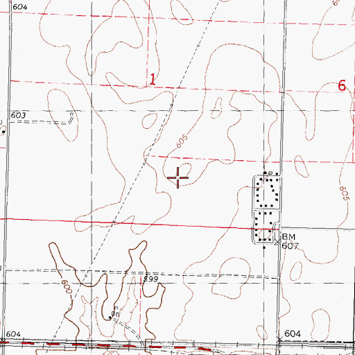 Topographic Map of Township of Illiopolis, IL