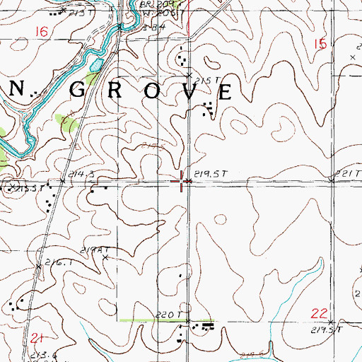 Topographic Map of Township of Indian Grove, IL
