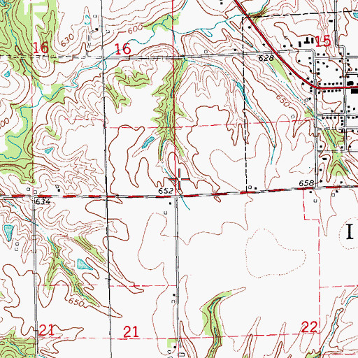 Topographic Map of Township of Industry, IL