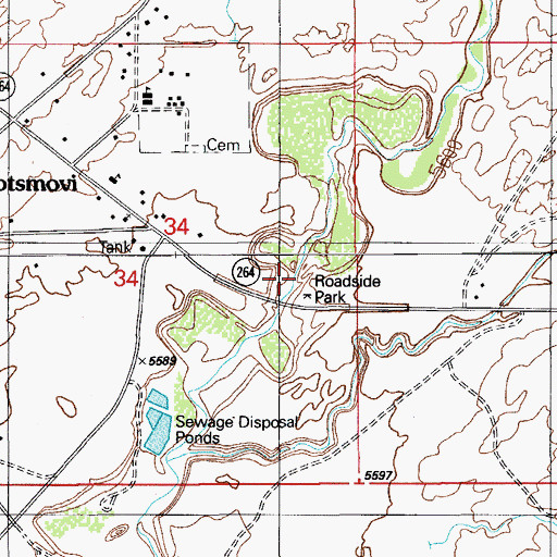 Topographic Map of Hopi Tribe Picnic Area, AZ