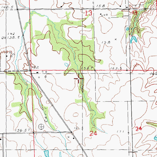 Topographic Map of Township of Kane, IL