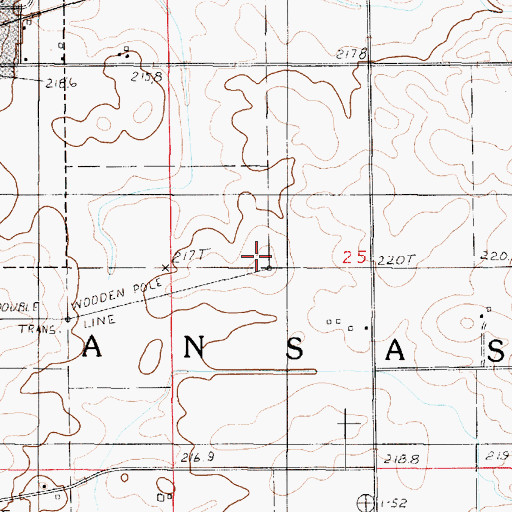 Topographic Map of Township of Kansas, IL