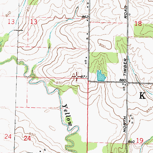Topographic Map of Township of Kent, IL