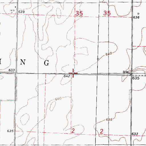 Topographic Map of Township of King, IL