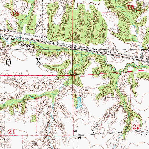 Topographic Map of Township of Knox, IL