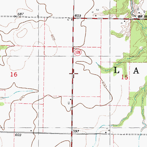 Topographic Map of Township of Lakewood, IL