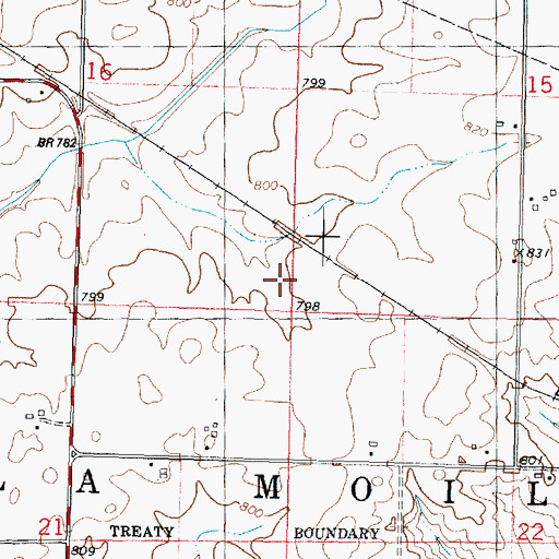 Topographic Map of Township of La Moille, IL