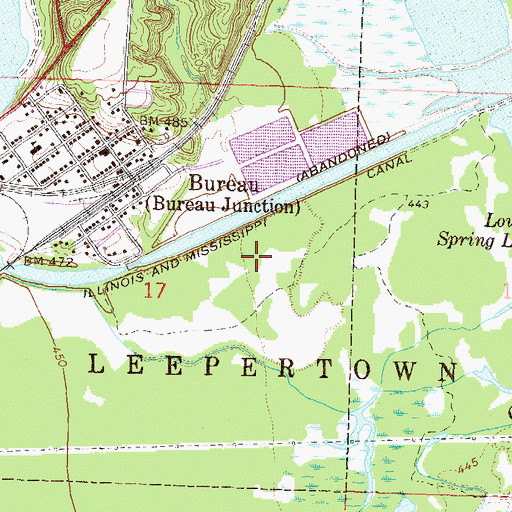 Topographic Map of Township of Leepertown, IL