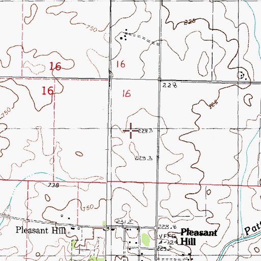 Topographic Map of Township of Lexington, IL