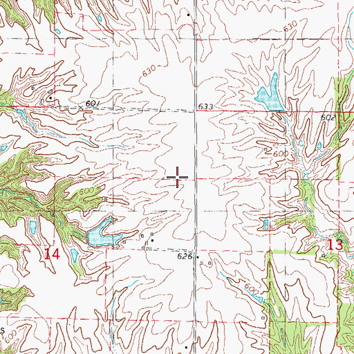 Topographic Map of Township of Lima, IL