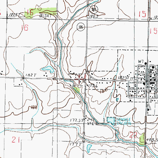 Topographic Map of Township of Lone Grove, IL