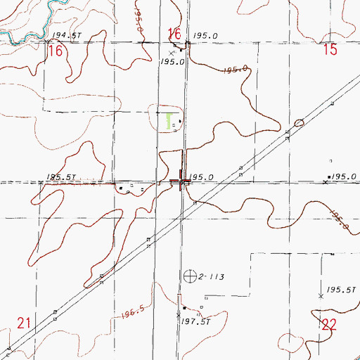 Topographic Map of Township of Long Point, IL