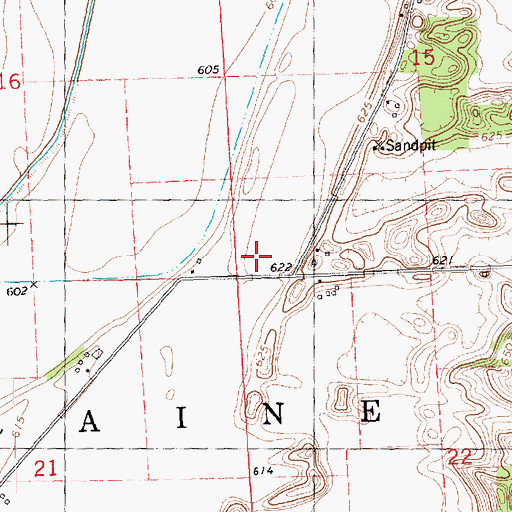 Topographic Map of Township of Loraine, IL