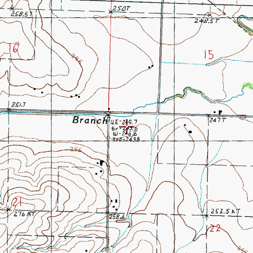 Topographic Map of Township of Loran, IL
