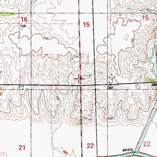 Topographic Map of Township of Lynn, IL