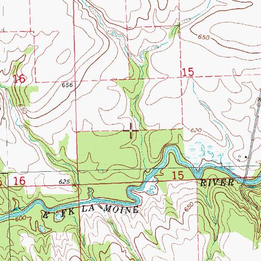 Topographic Map of Township of Macomb, IL