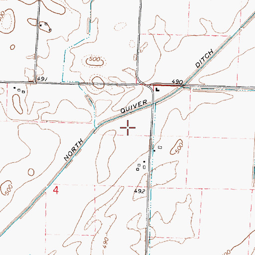 Topographic Map of Township of Manito, IL
