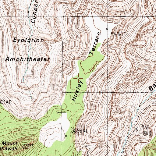 Topographic Map of Huxley Terrace, AZ