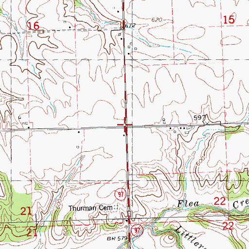 Topographic Map of Township of Maquon, IL