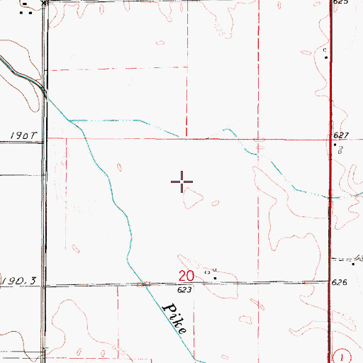 Topographic Map of Township of Martinton, IL