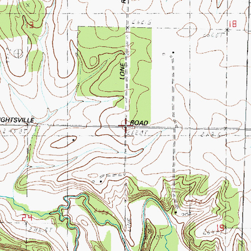 Topographic Map of Township of Maryland, IL