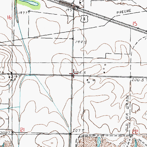Topographic Map of Township of Mineral, IL
