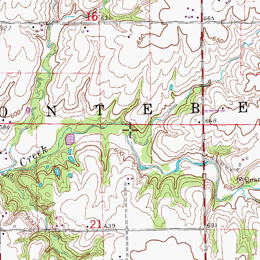 Topographic Map of Township of Montebello, IL