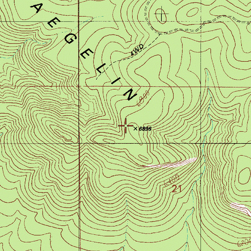 Topographic Map of Naegelin Rim, AZ