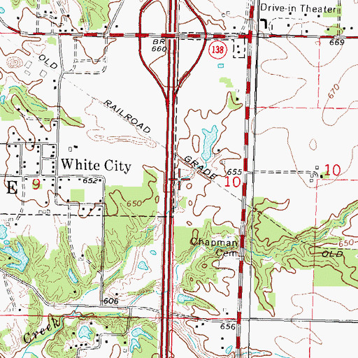 Topographic Map of Township of Mount Olive, IL