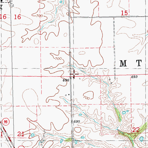 Topographic Map of Township of Mount Sterling, IL