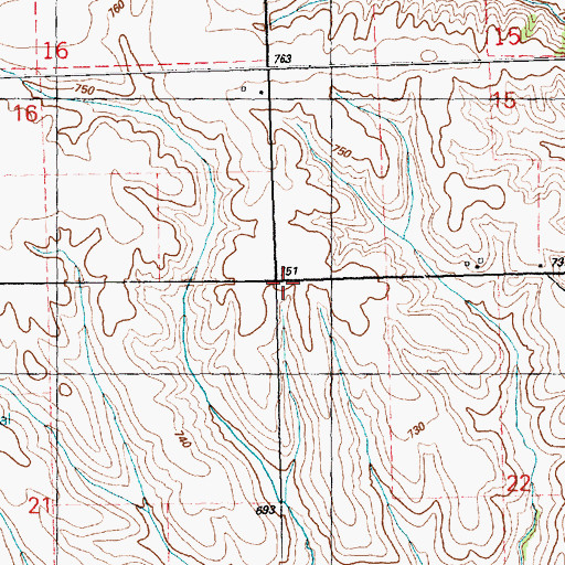 Topographic Map of Township of Munson, IL