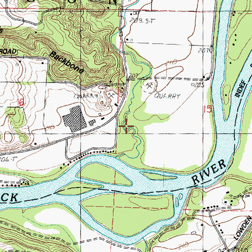 Topographic Map of Township of Oregon-Nashua, IL