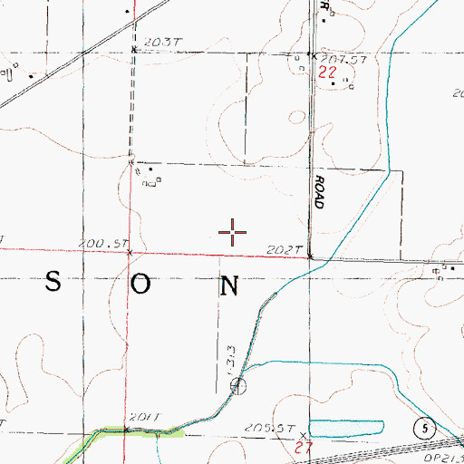 Topographic Map of Township of Nelson, IL