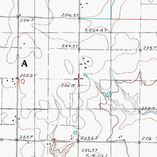 Topographic Map of Township of Neoga, IL