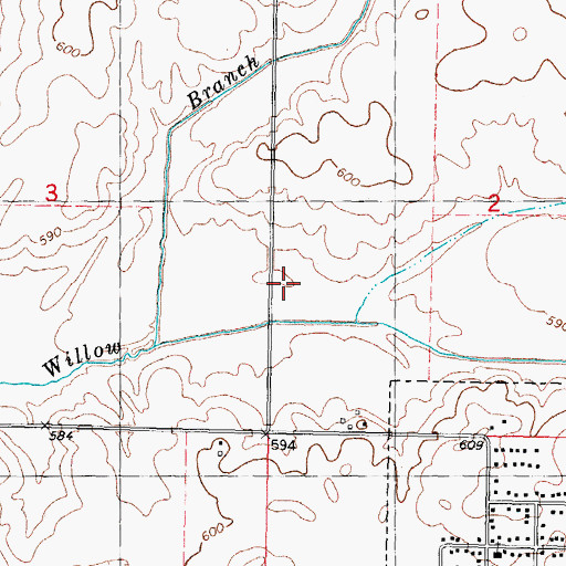 Topographic Map of Township of Niantic, IL