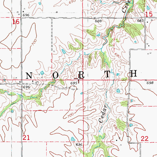 Topographic Map of Township of Northeast, IL