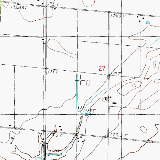 Topographic Map of Township of North Muddy, IL