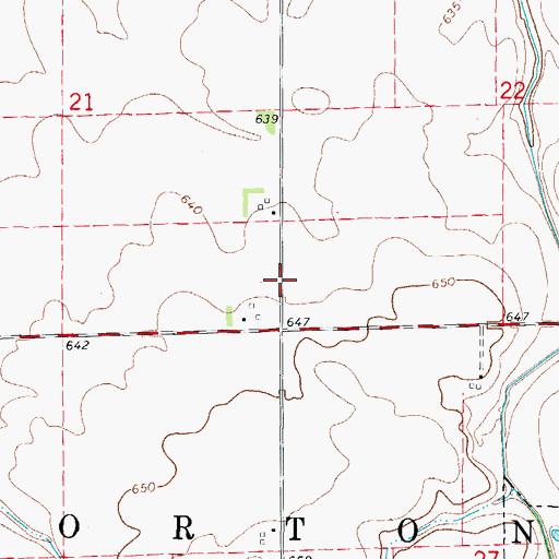 Topographic Map of Township of Norton, IL