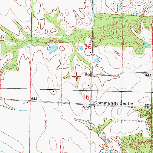 Topographic Map of Township of Old Ripley, IL