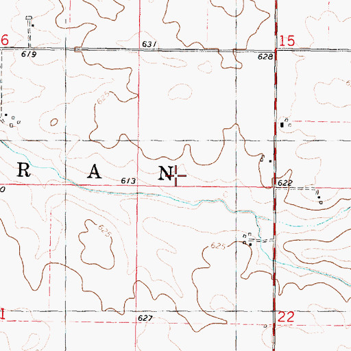 Topographic Map of Township of Oran, IL