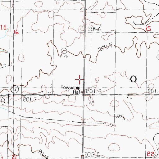 Topographic Map of Township of Osage, IL