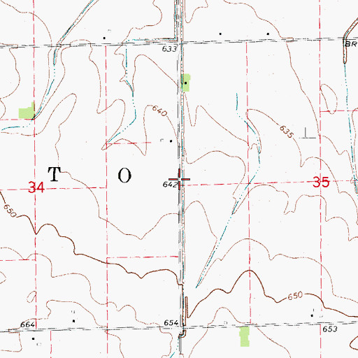 Topographic Map of Township of Otto, IL