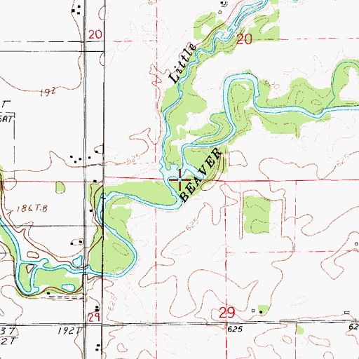 Topographic Map of Township of Papineau, IL