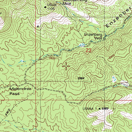 Topographic Map of Paja Verde Spring, AZ
