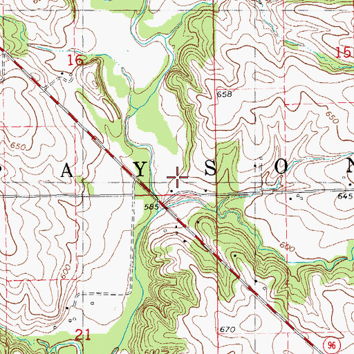 Topographic Map of Township of Payson, IL