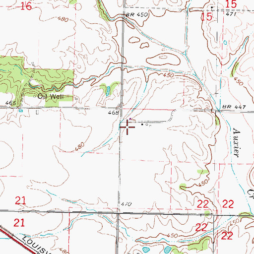 Topographic Map of Township of Pendleton, IL