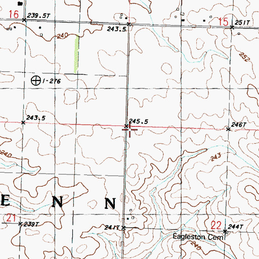 Topographic Map of Township of Penn, IL